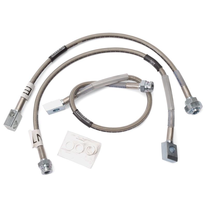 GMC K1500 Brake Line Kit - Russell - Stainless Steel Braided Hose - `88-`00