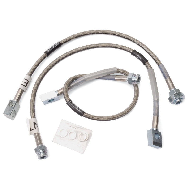 GMC K1500 Brake Line Kit - Russell - Stainless Steel Braided Hose - `88-`00
