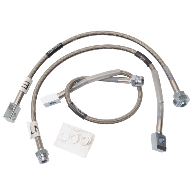 GMC K1500 Brake Line Kit - Russell - Stainless Steel Braided Hose - `88-`00
