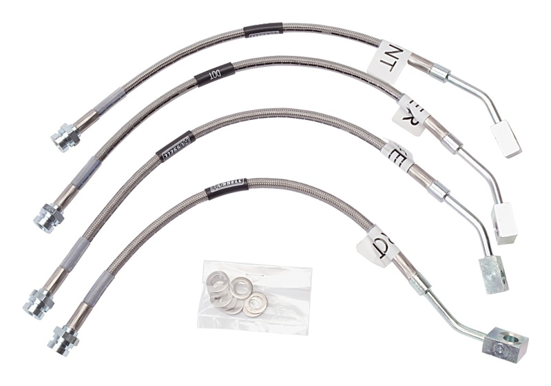 Chevrolet Corvette Brake Line Kit - Front + Rear - Russell - Stainless Steel Braided - `97-`04