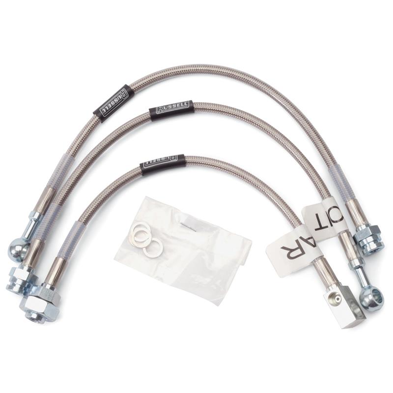 Pontiac Firebird Brake Line Kit - Russell - Stainless Steel Braided - `98-`02