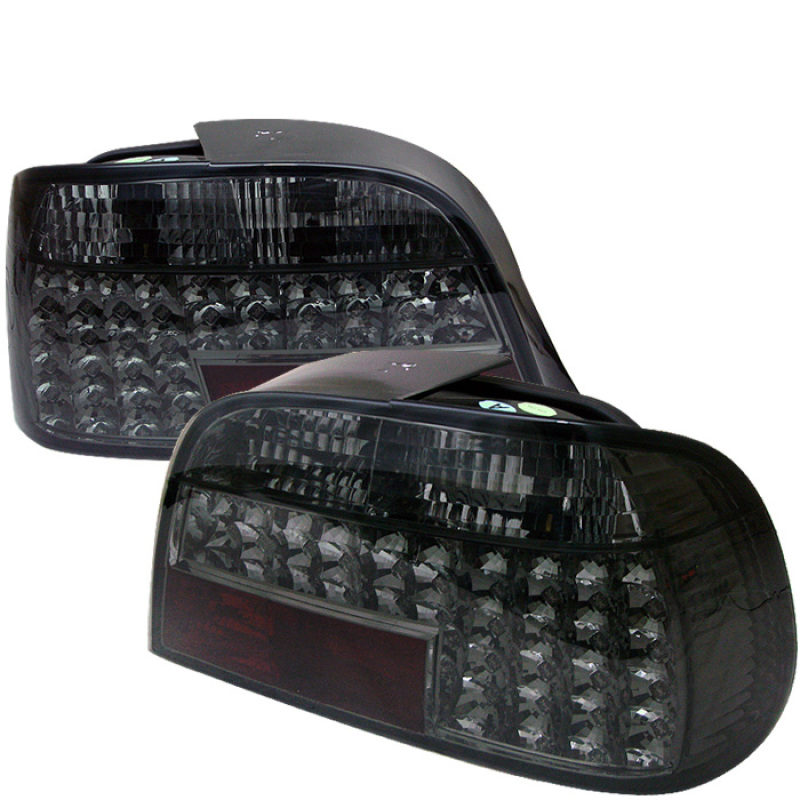 BMW 7 Series LED Tail Lights - SPYDER - Smoke - `95-`01