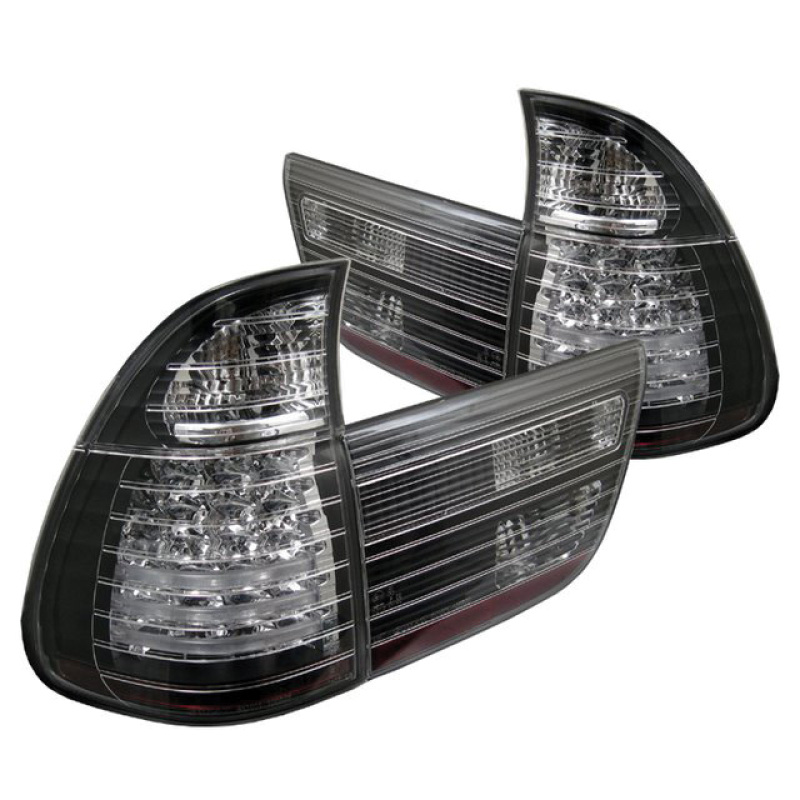 BMW X5 LED Tail Lights - SPYDER - Black - `00-`06