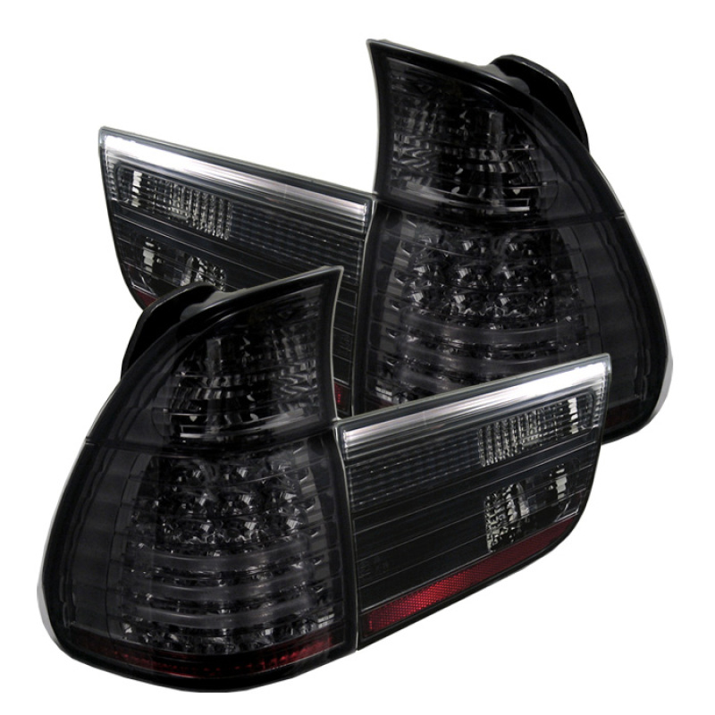 BMW X5 Tail Lights - SPYDER - LED - Smoke - `00-`06