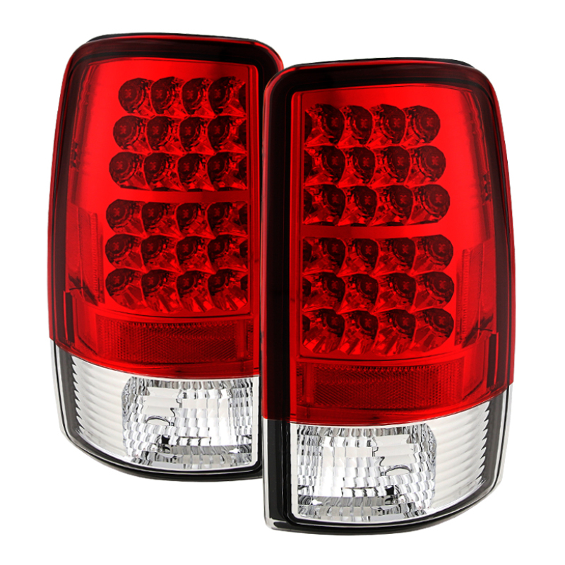 Chevrolet Tahoe LED Tail Lights - SPYDER - Red/Clear - `00-`06 Chevrolet Tahoe LED Tail Lights - SPYDER - Red/Clear - `00-`06