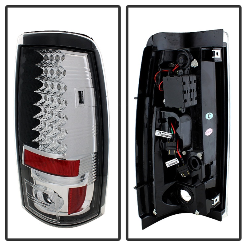 Chevrolet Silverado 2500 LED Tail Lights - Rear - SPYDER - Chrome - `03-`06