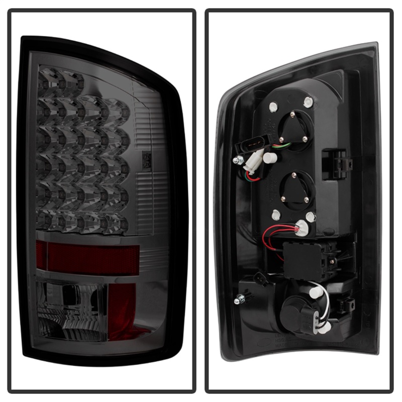 Ram 3500 Tail Lights - Rear - SPYDER - LED - Smoke - `07-`09