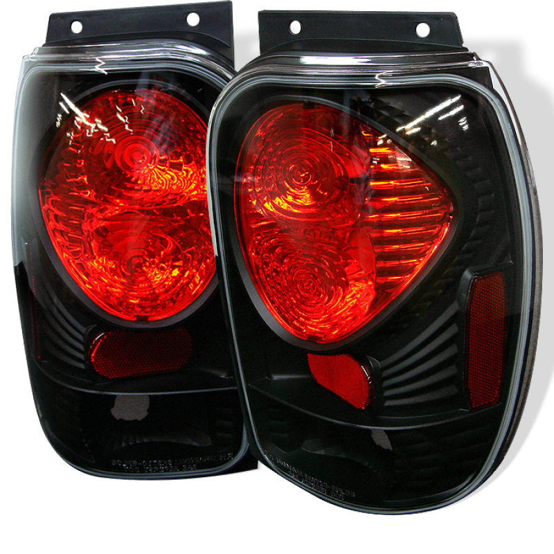 Ford Explorer Tail Lights - SPYDER - Euro Style - Black - `98-`01 Ford Explorer Tail Lights - SPYDER - Euro Style - Black - `98-`01