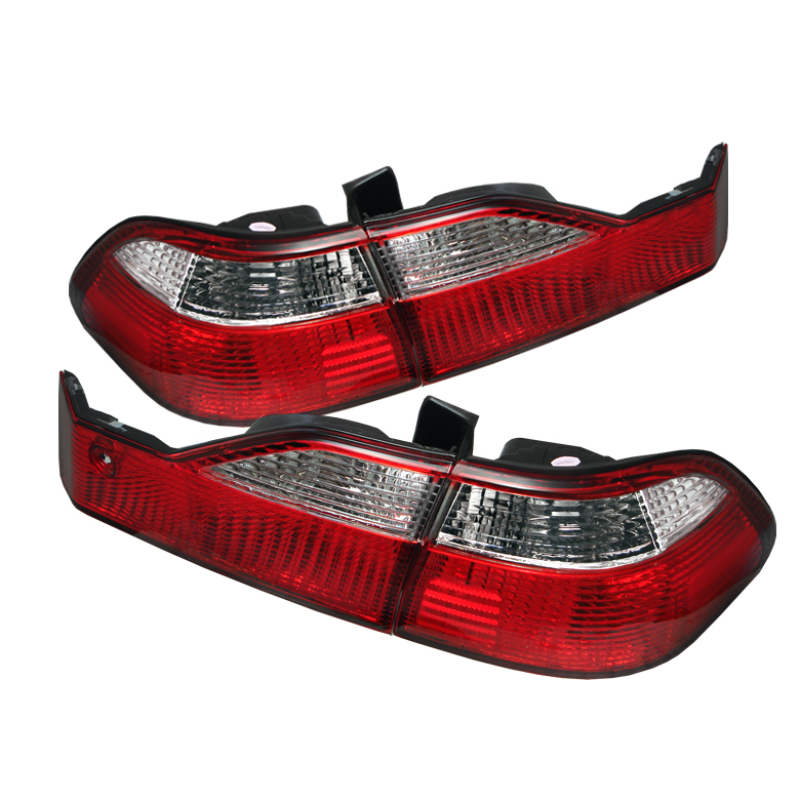 Honda Accord Tail Lights - SPYDER - Euro Style - Red/Clear - `98-`00