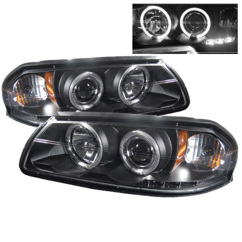 Chevrolet Impala Headlights - SPYDER - LED Halo Projector - Black - `00-`05