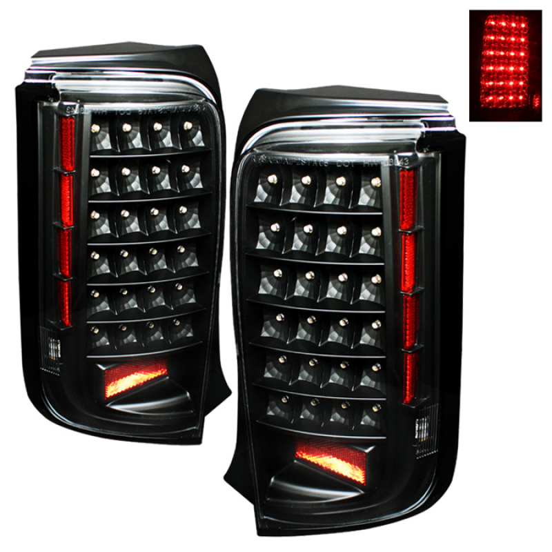 Scion xB Tail Lights - Rear - SPYDER - xTune LED - Black - `08-`10 Scion xB Tail Lights - Rear - SPYDER - xTune LED - Black - `08-`10