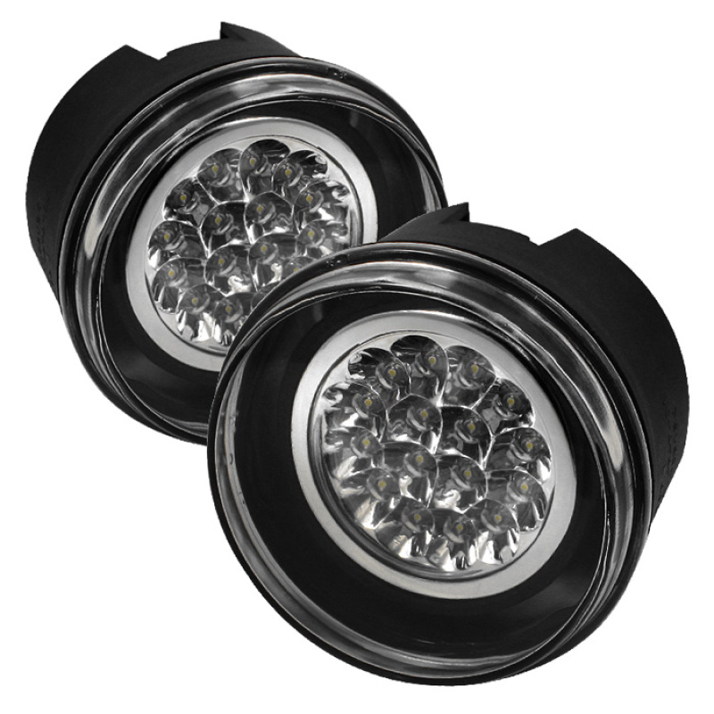 Jeep Commander Fog Lights - SPYDER - LED w/Switch - Clear - `06-`08 Jeep Commander Fog Lights - SPYDER - LED w/Switch - Clear - `06-`08
