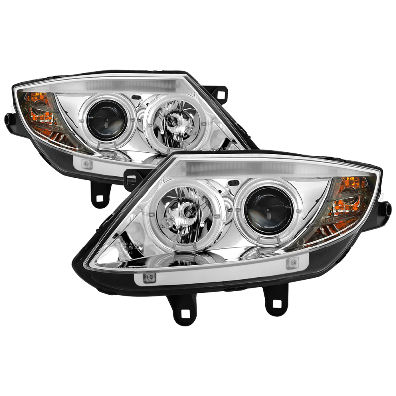 BMW Z4 Headlights - SPYDER - Projector, LED Halo - Chrome - `03-`08