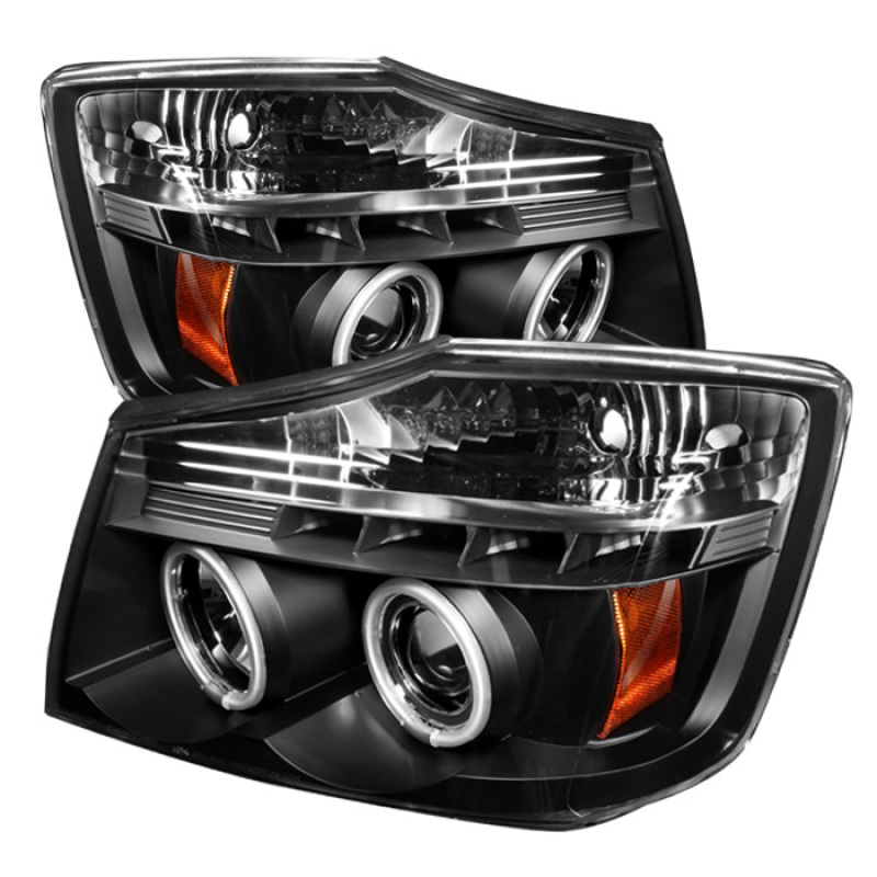 Nissan Armada Projector Headlights - SPYDER - CCFL Halo LED - Black - `04-`07 Nissan Armada Projector Headlights - SPYDER - CCFL Halo LED - Black - `04-`07