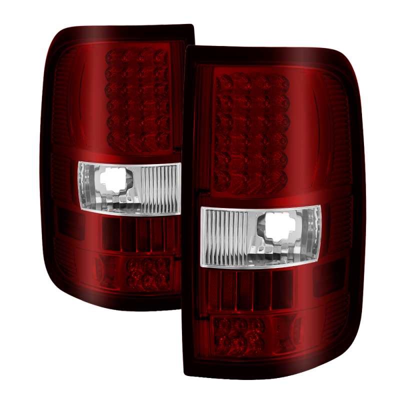 Ford F-150 Tail Lights - Rear - SPYDER - xTune LED - Red/Clear - `04-`08