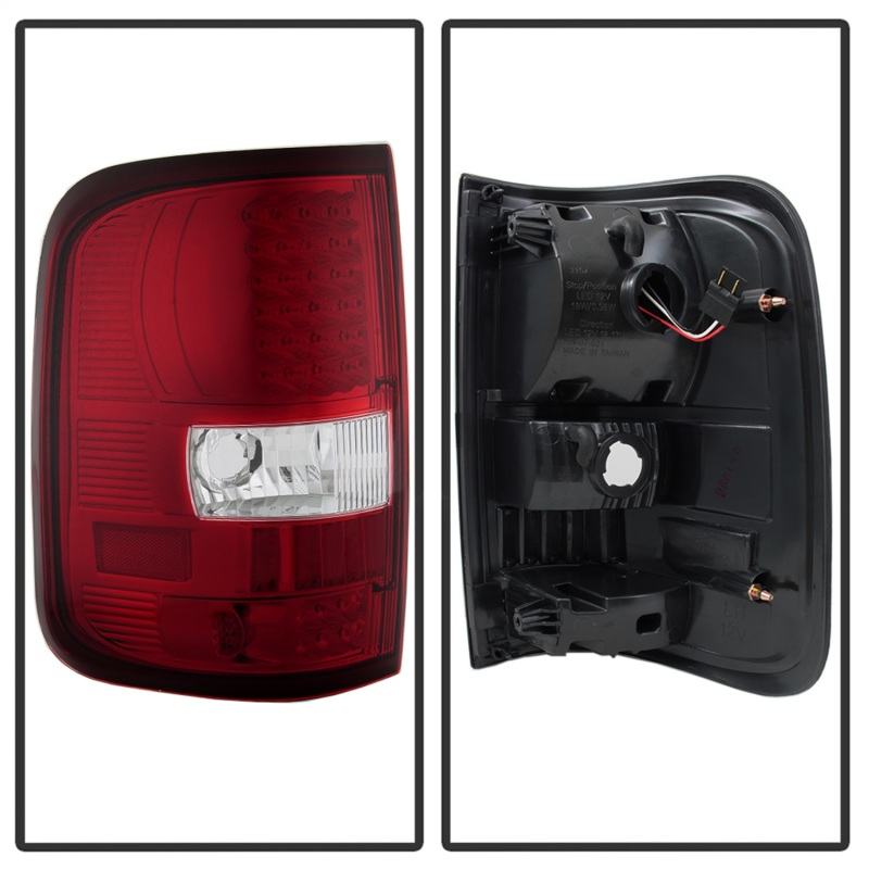Ford F-150 Tail Lights - Rear - SPYDER - xTune LED - Red/Clear - `04-`08