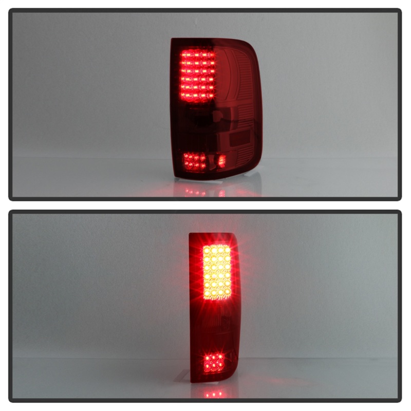 Ford F-150 Tail Lights - Rear - SPYDER - xTune LED - Red/Clear - `04-`08