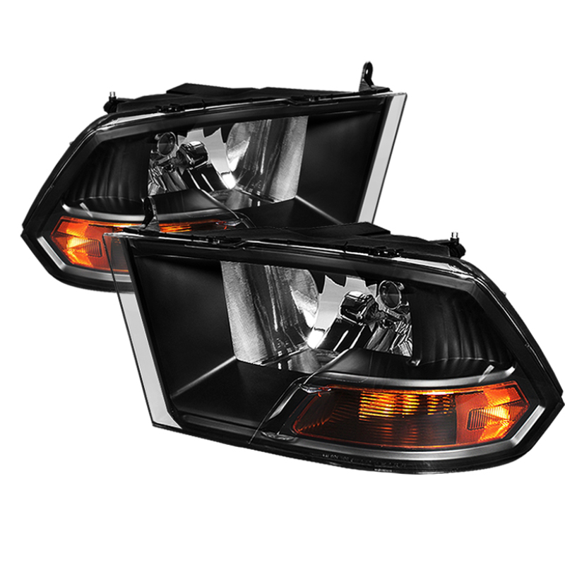 Dodge Ram 1500 Headlights - SPYDER - xTune Crystal, Non-Quad - Black - `09-`10 Dodge Ram 1500 Headlights - SPYDER - xTune Crystal, Non-Quad - Black - `09-`10