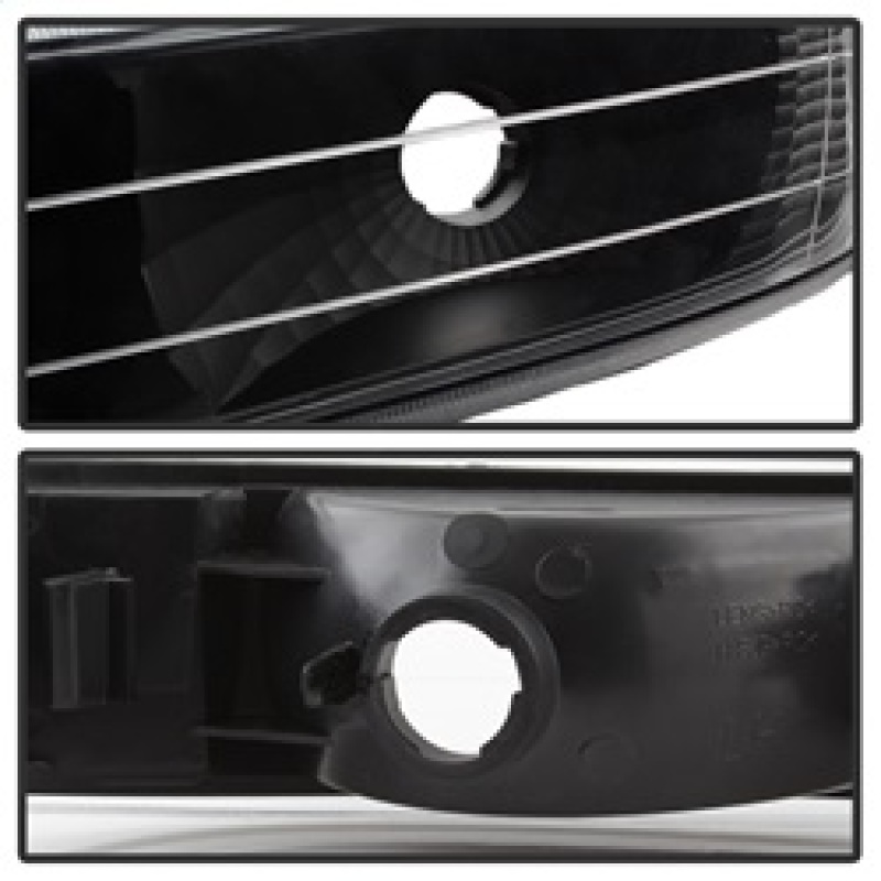 Chevrolet Tahoe Headlights + Bumper Lights - Front - SPYDER - xTune Amber Crystal - Black - `00-`06