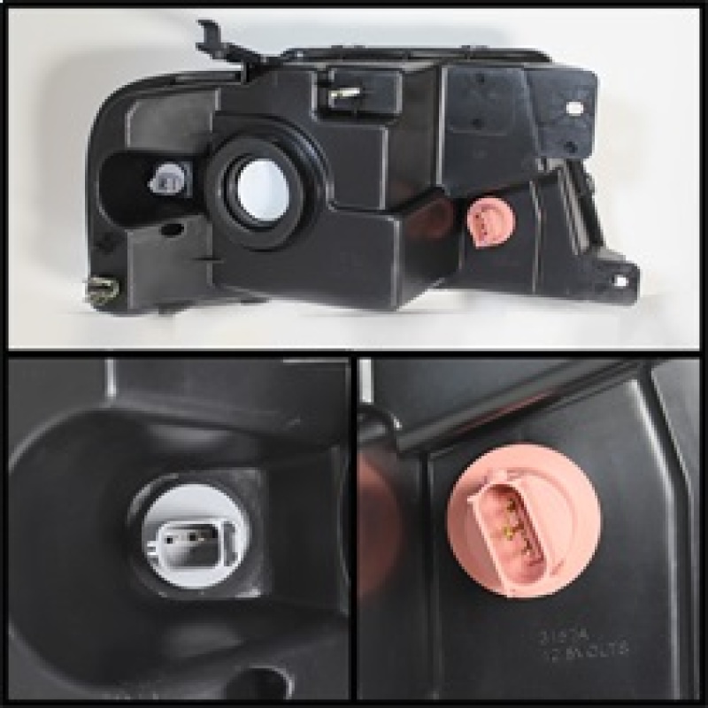 Ford F-150 Headlights - Front - SPYDER - xTune Crystal - Chrome/Amber - `04-`08