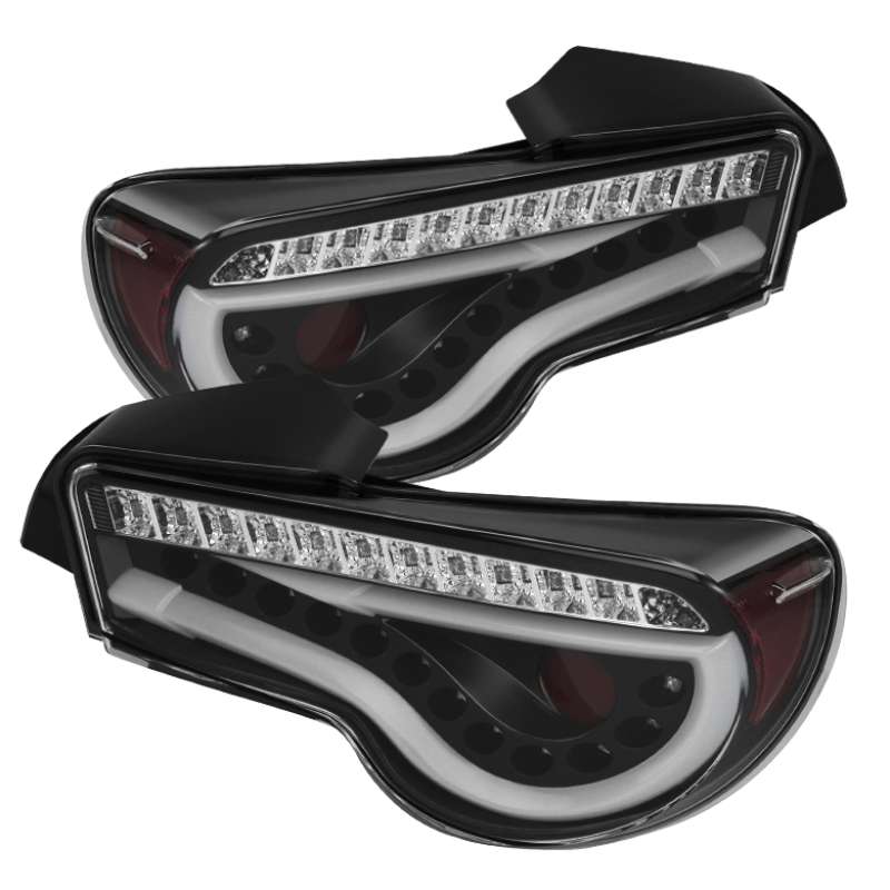 Scion FRS Tail Lights - Rear - SPYDER - LED, Light Bar - Black - `12-`14