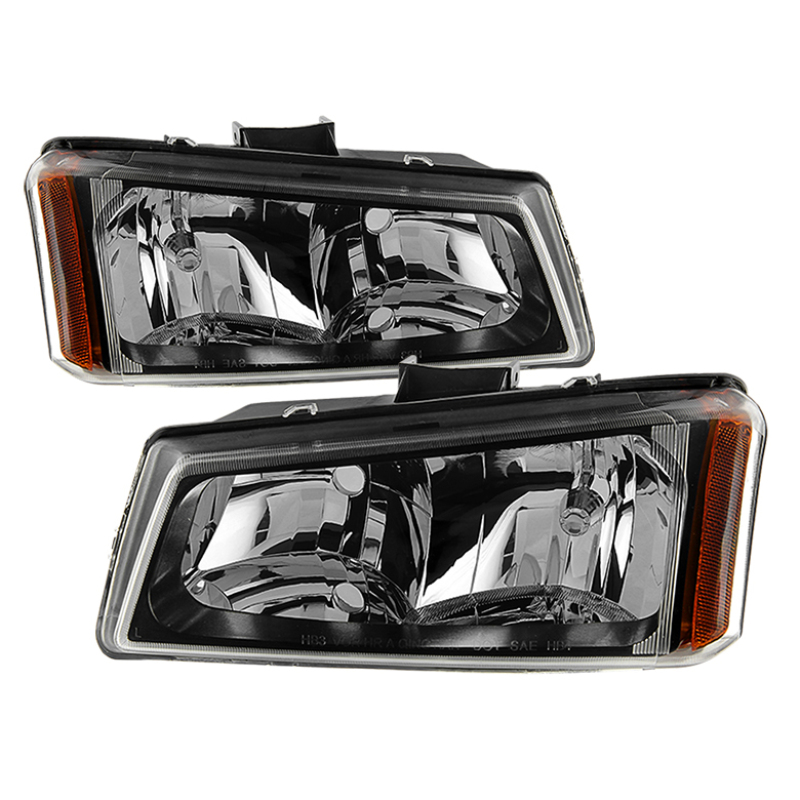 Chevrolet Silverado 2500 HD Headlights - SPYDER - xTune Crystal - Black - `03-`06 Chevrolet Silverado 2500 HD Headlights - SPYDER - xTune Crystal - Black - `03-`06