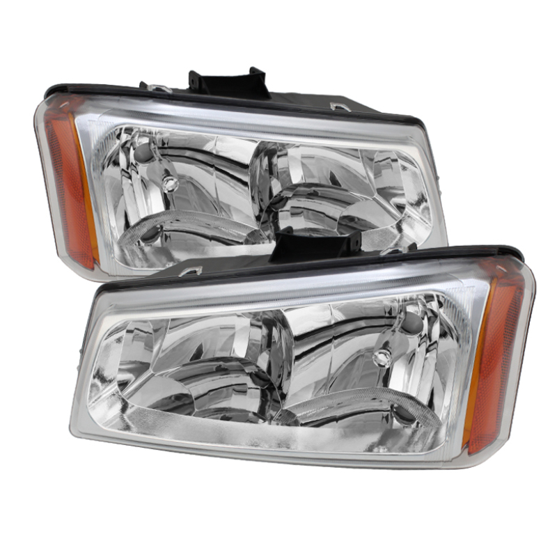 Chevrolet Silverado 2500 Headlights - SPYDER - xTune Crystal - Chrome - `03-`06