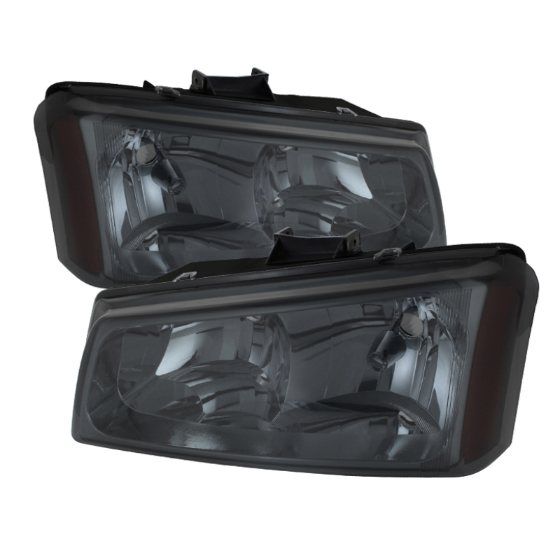 Chevrolet Silverado 1500 Headlights - SPYDER - xTune Crystal - Smoke - `03-`06 Chevrolet Silverado 1500 Headlights - SPYDER - xTune Crystal - Smoke - `03-`06