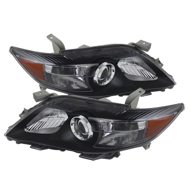 Toyota Camry Headlights - Front - SPYDER - xTune Amber Projector, Black Housing - Black - `10-`11 Toyota Camry Headlights - Front - SPYDER - xTune Amber Projector, Black Housing - Black - `10-`11