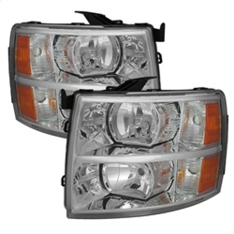 Chevrolet Silverado Headlights - Front - SPYDER - xTune Crystal - Chrome - `07-`13