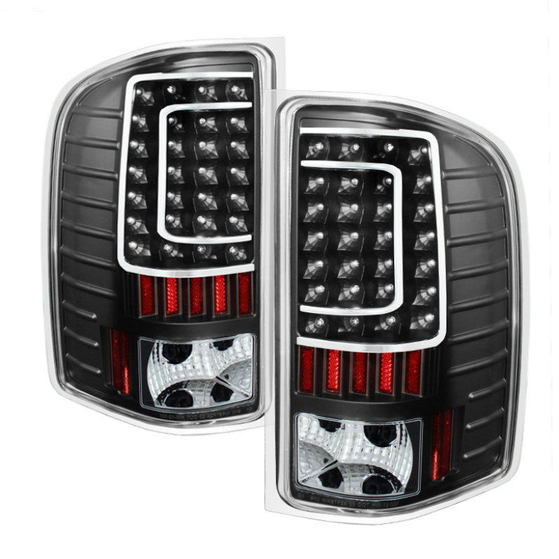 Chevrolet Silverado Tail Lights - Rear - SPYDER - xTune LED - Black - `07-`13 Chevrolet Silverado Tail Lights - Rear - SPYDER - xTune LED - Black - `07-`13