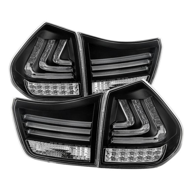 Lexus RX350 LED Tail Lights - SPYDER - Black - `04-`09