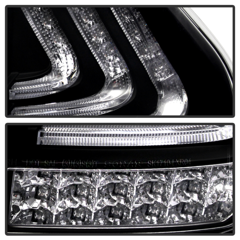Lexus RX350 LED Tail Lights - SPYDER - Black - `04-`09