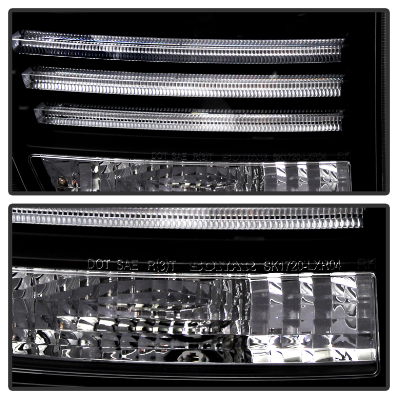 Lexus RX350 LED Tail Lights - SPYDER - Black - `04-`09