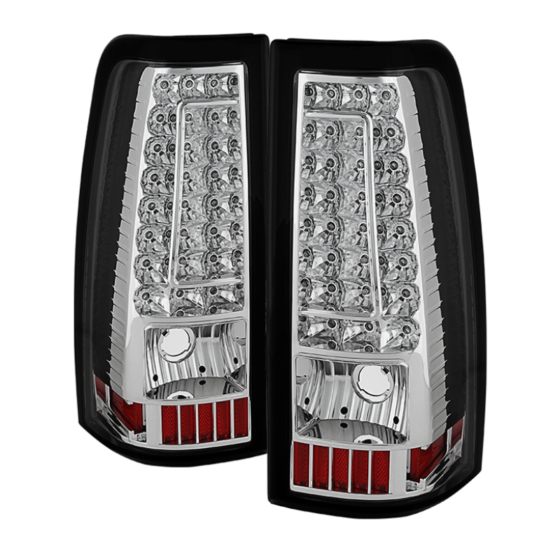 Chevrolet Silverado 2500 HD Tail Lights - Rear - SPYDER - xTune C-Shape LED - Chrome - `03-`06 Chevrolet Silverado 2500 HD Tail Lights - Rear - SPYDER - xTune C-Shape LED - Chrome - `03-`06