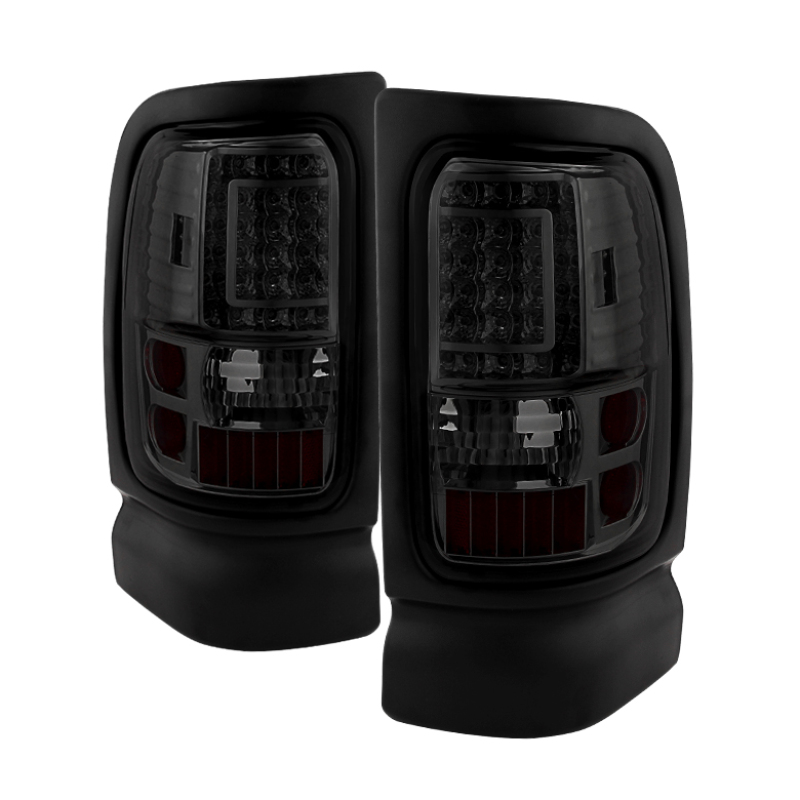 Dodge Ram 1500 Tail Lights - Rear - SPYDER - xTune C-Shape LED - Smoke - `94-`01