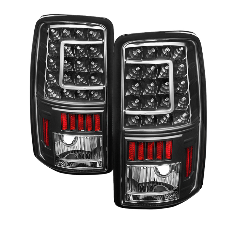 GMC Yukon XL Tail Lights - Rear - SPYDER - xTune Version 2 C-Shape LED - Black - `01-`06 GMC Yukon XL Tail Lights - Rear - SPYDER - xTune Version 2 C-Shape LED - Black - `01-`06