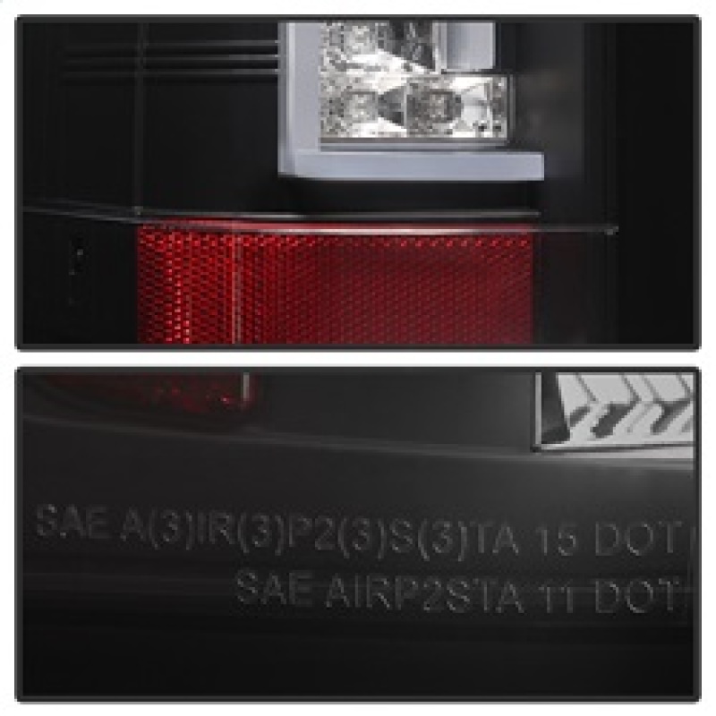 Chevrolet Silverado LED Tail Lights - SPYDER - Version 2 - Black - `07-`13