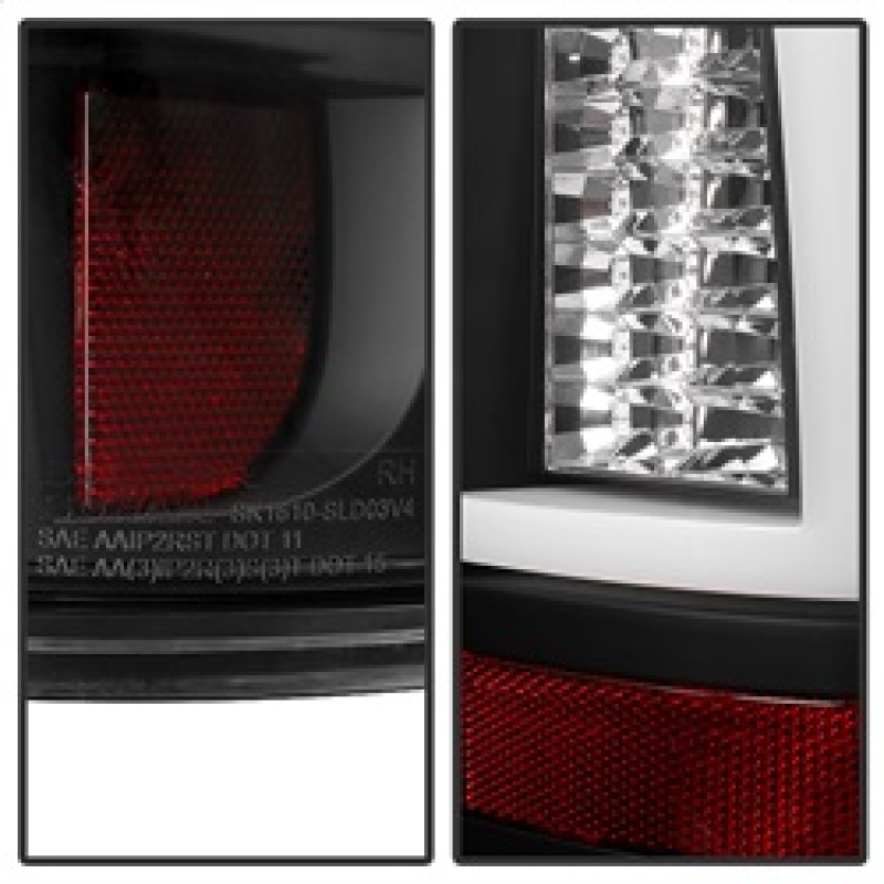Chevrolet Silverado 1500 LED Tail Lights - SPYDER - Version 2 - Black - `99-`02
