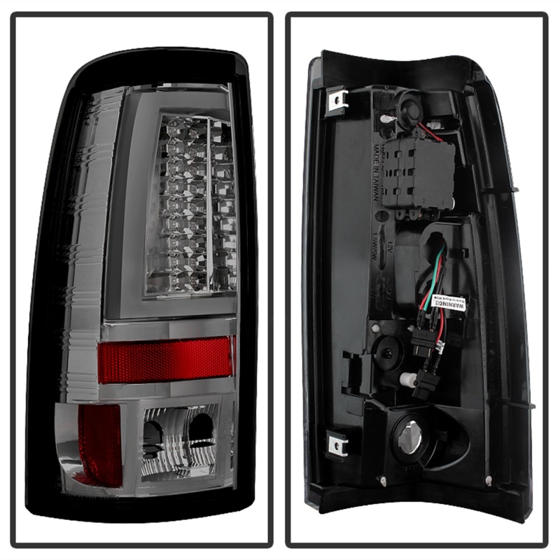 Chevrolet Silverado 1500 LED Tail Lights - SPYDER - Version 2 - Smoke - `99-`02