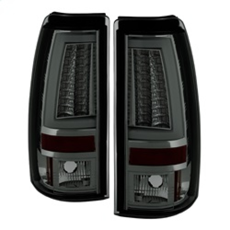 Chevrolet Silverado 2500 LED Tail Lights - SPYDER - Version 2 - Smoke - `99-`02