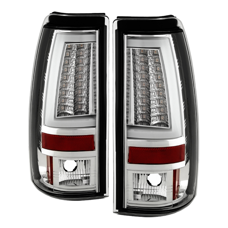 Chevrolet Silverado 2500 LED Tail Lights - SPYDER - Version 2 - Chrome - `03-`06 Chevrolet Silverado 2500 LED Tail Lights - SPYDER - Version 2 - Chrome - `03-`06