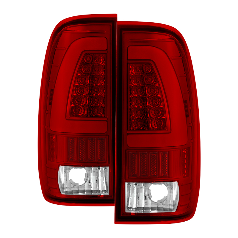 Ford F150 Tail Lights - SPYDER - xTune Light Bar LED - Red Clear - `97-`03 Ford F150 Tail Lights - SPYDER - xTune Light Bar LED - Red Clear - `97-`03