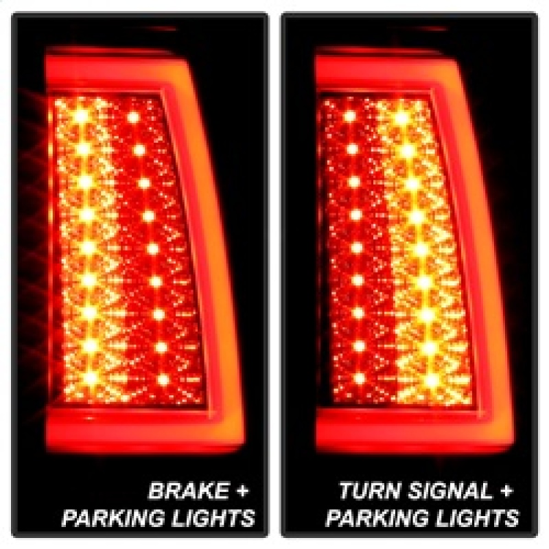 Chevrolet Silverado LED Tail Lights - SPYDER - Version 2 - Black Smoke - `03-`06