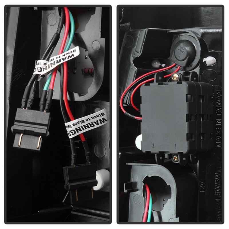 Chevrolet Silverado LED Tail Lights - SPYDER - Version 2 - Black Smoke - `03-`06