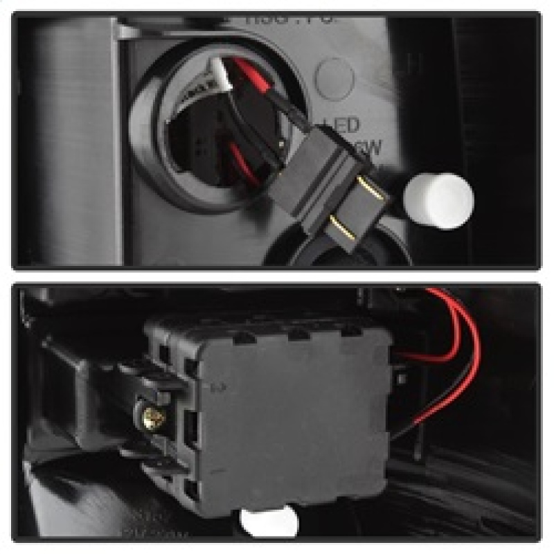 GMC Yukon XL Tail Lights - SPYDER - Light Bar LED, Version 2 - Black - `00-`06