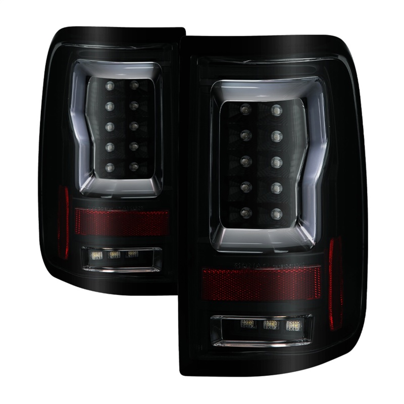 Ford F150 Tail Lights - SPYDER - LED, Version 2 - Black Smoke - `04-`08 Ford F150 Tail Lights - SPYDER - LED, Version 2 - Black Smoke - `04-`08