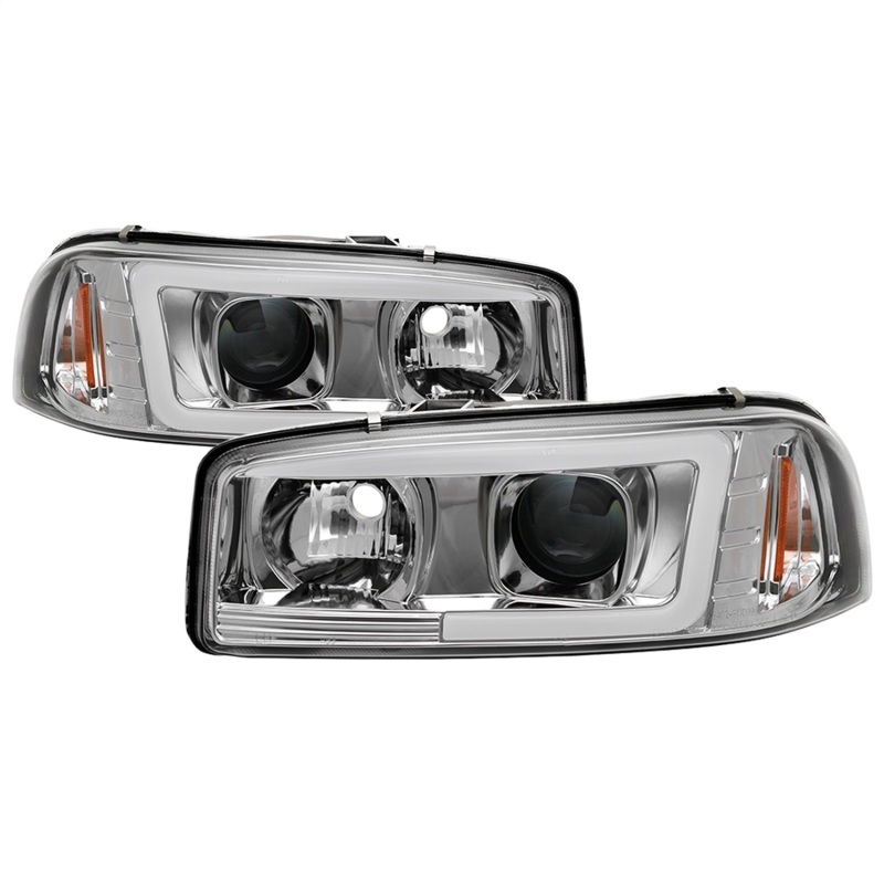 GMC Sierra 1500 Headlights - SPYDER - V2 Projector Headlights - DRL - Chrome - `99-`06 GMC Sierra 1500 Headlights - SPYDER - V2 Projector Headlights - DRL - Chrome - `99-`06