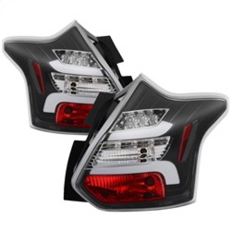Ford Focus LED Tail Lights - SPYDER - Black - `12-`14 Ford Focus LED Tail Lights - SPYDER - Black - `12-`14