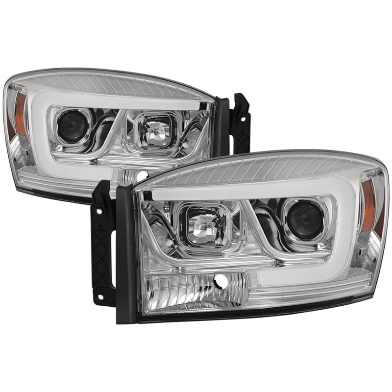 Dodge Ram 1500 Headlights - SPYDER - Version 2 Projector - Light Bar DRL - Chrome - `06-`08 Dodge Ram 1500 Headlights - SPYDER - Version 2 Projector - Light Bar DRL - Chrome - `06-`08